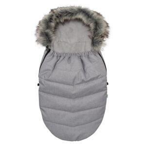 Gyermek lábzsák NEW BABY szőrmével világos szürke 145140391 - Babakocsi kiegészítő