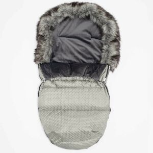 Téli lábzsák New Baby Lux Fleece szürke 145140535 - Babakocsi kiegészítő