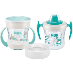 Bájos itató pohár Mini Cups NUK 360° fedéllel neutral 145141715 - Itatópohár, pohár
