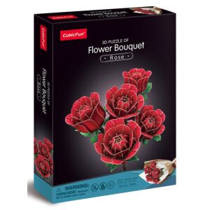CubicFun Rose Flower Bouquet 3D Puzzle - Rózsa csokor P865h 145141867 - 3D puzzle