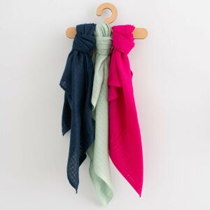 Pamut színes pelenka New Baby 70x80 cm 3 db LÁNY 145141879 - Pelenkázás