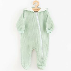 Baba muszlin kezeslábas kapucnival New Baby Comfort clothes zsálya színű 145142589 - Baba & Gyerek divat