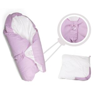 Pólyahuzat rózsaszín pöttyös Sárkány 145143340 - Pelenkázás