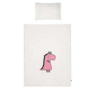 3-részes ágyneműgarnitúra Belisima Dino 3D 90/120 krémszínű-rózsaszín 145143571 - Ágynemű