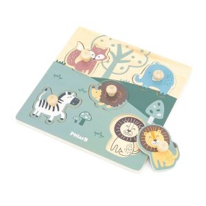 Fa betétes puzzle állatok Viga 145143606 - Baba puzzle