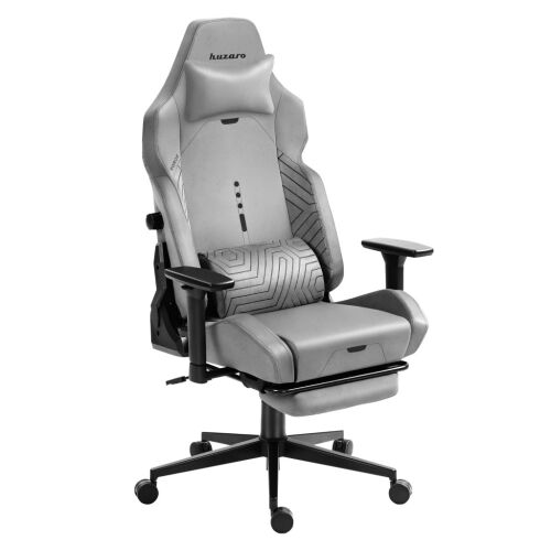 Gamer szék, lábtartóval prémium Grey Noir 145143765