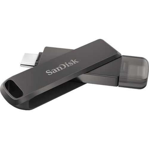 Sandisk 64GB USB C/Apple Lightning iXPAND LUXE Fekete (186552) Flash Drive 145144116