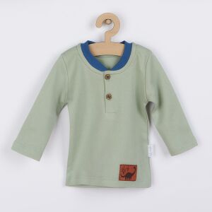 Baba pólo Nicol Ivo zöld 145144139 - Gyerek hosszú ujjú póló