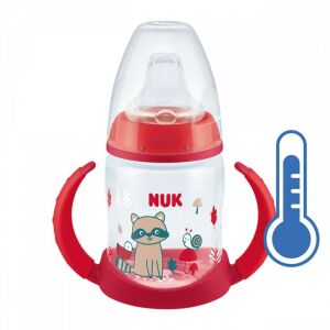 Baba tanuló itatópohár NUK hőmérséklet jelzővel 150 ml piros 145144297 - Itatópohár, pohár