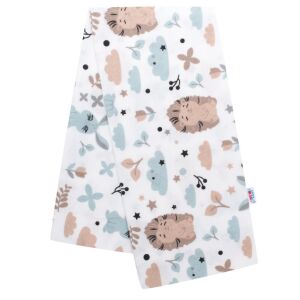 Flanel pelenka nyomtatott mintával New Baby fehér süni nyuszi 145144328 - Pelenkázás