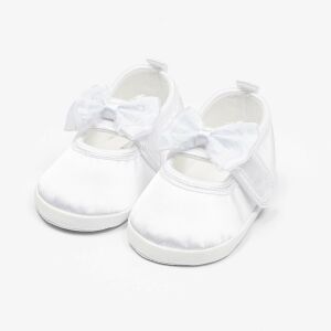 Baba szatén balettcipők New Baby fehér 12-18 h 145144433 - Puhatalpú cipő, kocsicipő