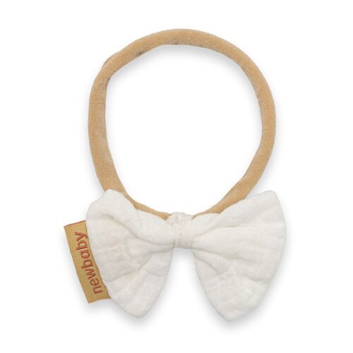 Puha muszlinból készült fejpánt csecsemőknek New Baby white 145145498