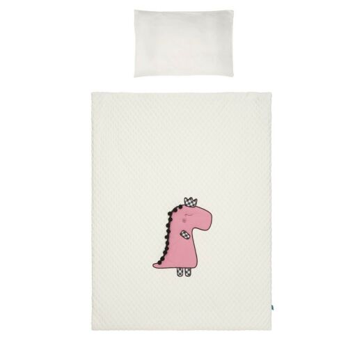 3-részes ágyneműgarnitúra Belisima Dino 3D 100/135 krémszínű-rózsaszín 145145824