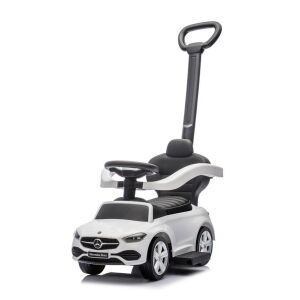 Bébitaxi tolókarral MERCEDES C-Class Deluxe Milly Mally White 145146086 - Babajáték