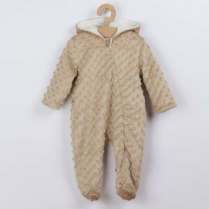 Baba kezeslábas Minky-ból Nicol Bubbles bézs 145146243 - Baba & Gyerek divat