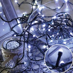 Karácsonyi 300 Led fényfüzér, rizsszem IP44, kültérre is! Hideg fehér Leddel, 8 funkció, villogtató, memória. Life Light Led. 145146499 - Fényfüzér