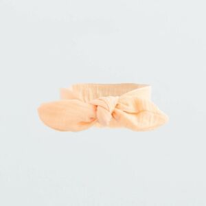Baba muszlin fejpánt New Baby Leny Peach 145146716 - Fejpánt, fejkendő