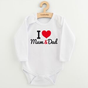 Body nyomott mintával New Baby I Love Mum and Dad 145147486 - Divat & Öltözködés