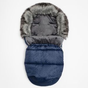 Téli lábzsák New Baby Lux Fleece blue 145147955 - Babakocsi kiegészítő