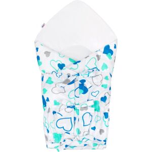 Klasszikus megkötős pólya New Baby kék szívecskék 145148046 - Pelenkázás