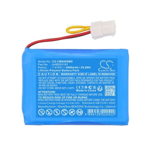 CAMERON SINO Li-Polymer akku 7.4V / 4000mAh, Carewell AHB855183 kompatibilis, KÉK 145149586