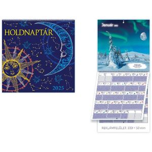 Kalendart 2024-es T097 holdnaptár falinaptár (24T9700-01A) 145149634 - Irodai kiegészítő