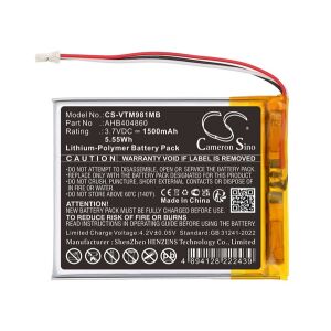 CAMERON SINO Li-Polymer akku 3.7V / 1500mAh, VTech AHB404860 kompatibilis, FEKETE 145149726 - Akkumulátor