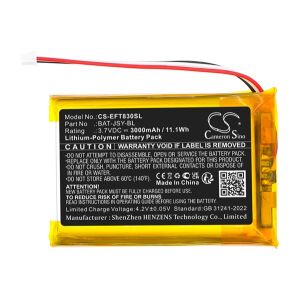 CAMERON SINO Li-Polymer akku 3.7V / 3000mAh, Eufy BAT-JSY-BL kompatibilis, FEKETE 145149821 - Akkumulátor