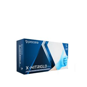 Procera X-Nitriglo egyszerhasználatos nitril kesztyű - kék 145150620 - Elsősegély