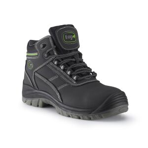 Védőbakancs SRC nubuk bőr felsőrész PU talp TOP BUFFALO MID O1, fekete, 39 145151969 - Építkezés & Felújítás