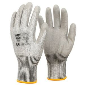 Kesztyű PU mártott polietilén acélszálakkal erősítve TOP SWF, szürke, 10 145152164 - Munkavédelmi kesztyű
