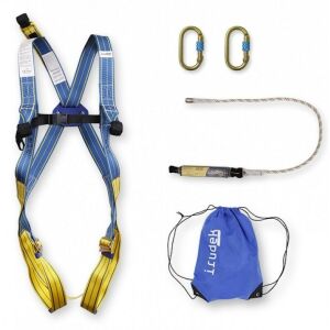 Heveder szett Irudek Apeninos light 2 plus + 981 karabiner 361 energiaelnyelő, kék/sárga, S-M 145152525 - Védőfelszerelés