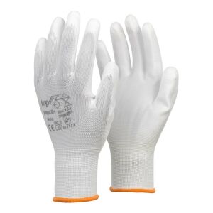 Védőkesztyű PU mártott nylon gumirozott mandzsetta TOP PRINCE+, fehér, 2XL 145153652 - Munkavédelmi kesztyű