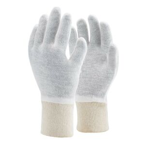 Kesztyű kötött vékony pamut/poliészter duplaszálas TOP COPE2 THIN, fehér, 8 145153819 - Munkavédelmi kesztyű