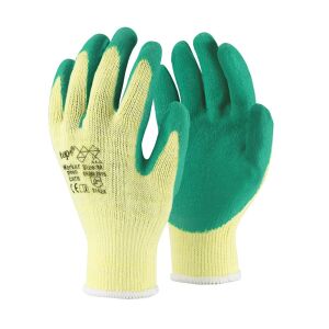 Védőkesztyű poliészter TOP WORKER, zöld, XL/10 145153882 - Munkavédelmi kesztyű