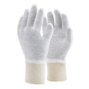 Kesztyű kötött vékony pamut/poliészter duplaszálas TOP COPE2 THIN, fehér, 9 145153950 - Munkavédelmi kesztyű