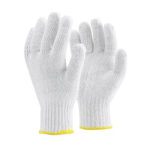 Kesztyű kötött pamut/poliészter duplaszálas TOP COPE2, fehér, 10 145153965 - Munkavédelmi kesztyű