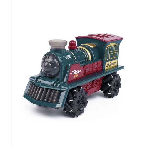 Retro Gőzmozdony, Távirányítós Élethű, Zenélő, Gőzt Fújó 