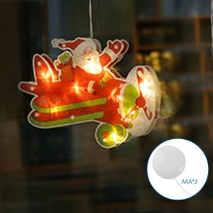 Aigostar LED Santa Claus lietajúca dekorácia na okno a vianočný stromček, 10 LED diód, na batérie, teplá biela 20 cm 145157265 - Vianoce