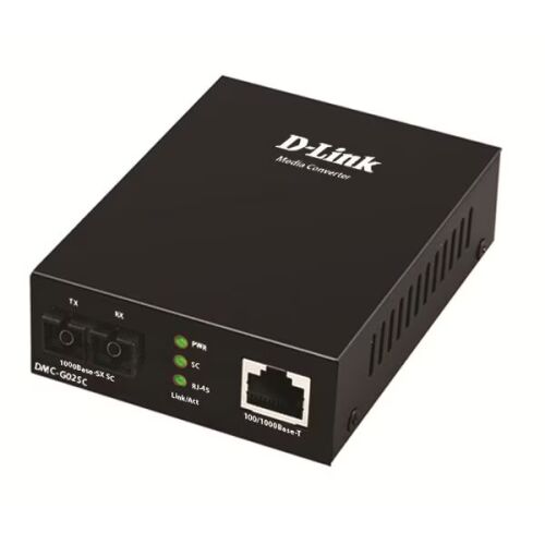Media convertor D-Link, 100/1000Base-T Gigabit Ethernet connection to a multi-mode fibre 1000Base-SX Gigabit, pana la 550m, montabil in sasiu 145157602