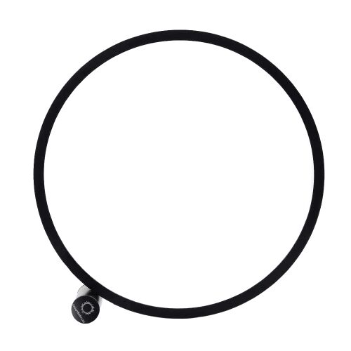 LED лампа Allocacoc, Round Heng, Ø25 см, сензорно запалване, 3 степени на светлина, зареждане чрез USB-A, минималистичен дизайн, за интериор, черна 145157975