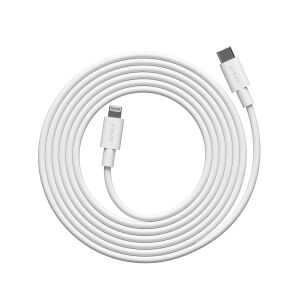 Cablu de date si incarcare rapida, USB-C/Lightning Apple, AVOLT x Martinelli Luce, 2 metri, alb 145158080 - Cabluri Lightning