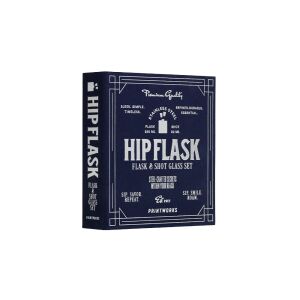 Zsebpalack és kiegészítők készlet, Printworks, Laposlombik, rozsdamentes acél 145158100 - Flaska