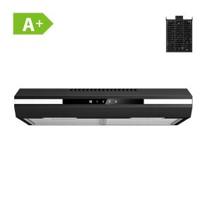 Keskeny, beépített páraelszívó, Ciarra, 60 cm, A+ osztály, 300 m³/h, fekete 145158128 - Ciarra