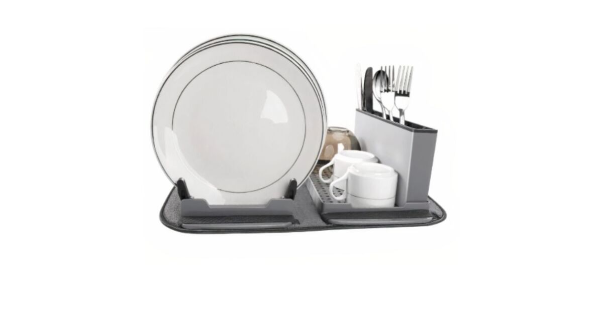 Összecsukható edénytartó, kivehető csepptálca és evőeszköztartó, vastag kendő a gyors vízfelszívódásért 145158263