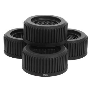 4 darabos SIKS rezgéscsillapító láb mosógéphez, szárítógéphez, hűtőszekrényhez, bútorhoz, zajcsökkentő és csúszásgátló, gumiból, fekete 145165703 - Háztartási nagygép kiegészítő