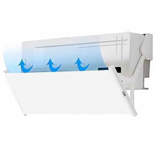 SIKS klímaberendezés terelőlemez huzatvédelemhez, 4 szinten állítható, állítható hosszúság 10 cm - 130 cm, szélesség 28 cm, behúzható, textil, könnyen felszerelhető, fehér 145165842