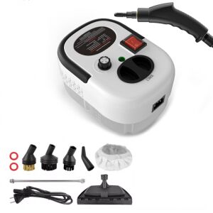 Aparat De Curatat Cu Aburi Portabil SIKS, Multifunctional, Putere 2500 W, Abur 30-50 ML / Min, Rezervor 1200 Ml, 6 Accesorii Incluse, Folosit In Bucatarii, Covoare, Perne, Bai, Masini De Spal 145166069 - Aparate de curatat cu aburi