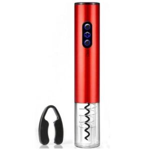 SIKS Elektromos Dugóhúzó, Fóliavágó Tartozékkal, Akkumulátoros, Könnyen Használatos, Piros 145166082 - Báreszköz