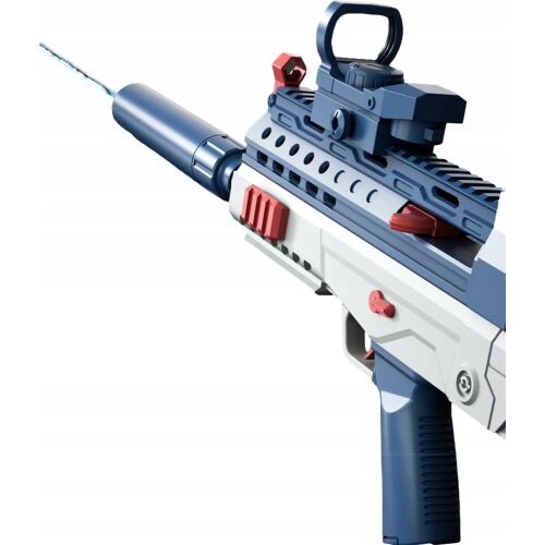 VÍZPISZTOLY, ELEKTROMOS AUTOMATIKUS KARABÉL, PERMETEZŐ, AKKUMULÁTOR, HOSSZÚ TÁVÚ